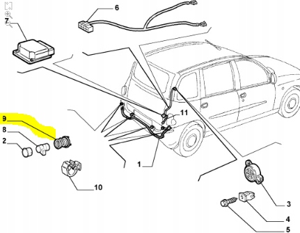 фото №7, Пружина датчика паркування fiat multipla оригінальний номер 46737506