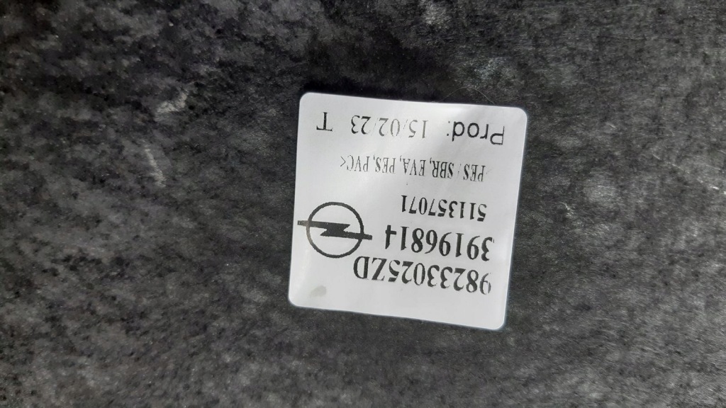 фото №6, Обшивка пол opel corsa f 1,2 5d