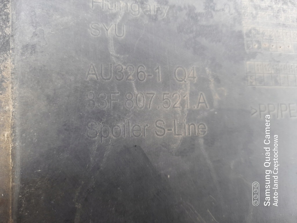 Audi q3 83f s-line бампер задня задній спойлер bdb Ціна