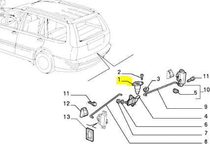 Замок крышки задняя багажника fiat marea 96-02 оригинальный номер 46466888 Доставка