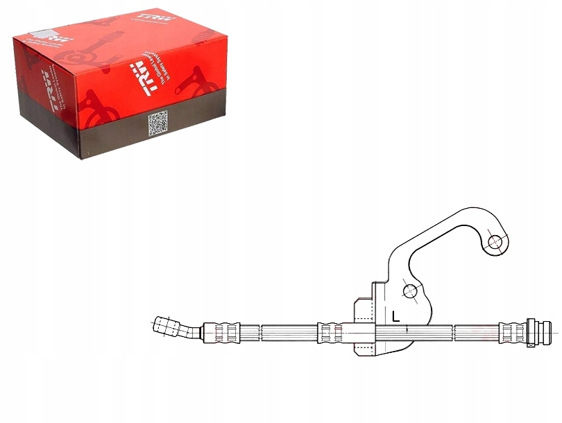 фото №1, Шланг тормозной elast. hyundai terracan 2.5d/2.9