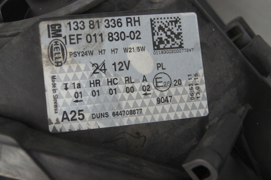 Лампа права передня перед corsa e 1.0 t Недорого