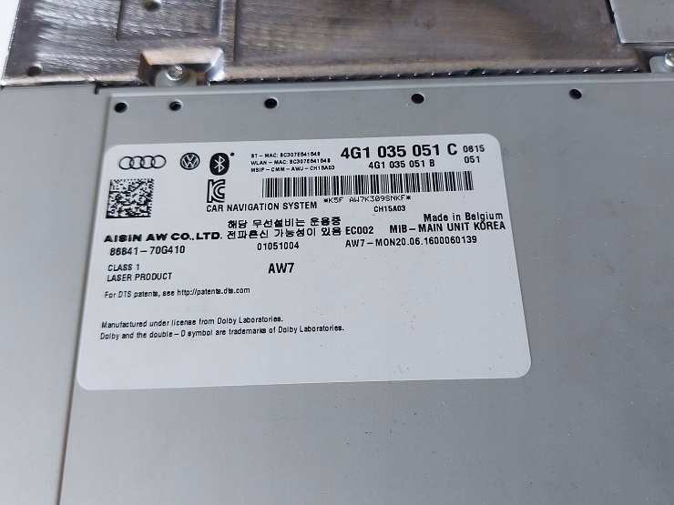 фото №5, Audi a7 мультимедиа 4g1035051c 2016r хороший состояние polecam