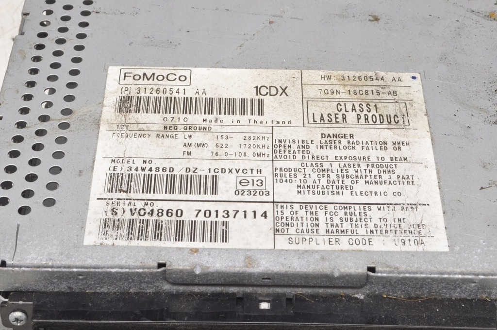 фото №4, Volvo s80 ii v70 iii радио 31260541aa