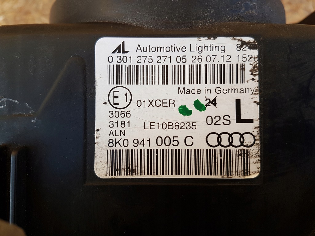 фото №8, Лампа перед левая audi a4 b8 8k0 lift ксенон