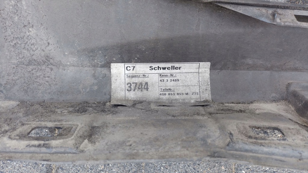 фото №10, Audi a6 s6 c7 4g lift 15-18 avant kombi ліва молдинг поріг lz7s 4g0853855m