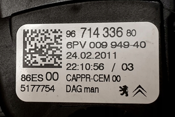 фото №5, Citroen c3 ii потенциометр газа 9671433680