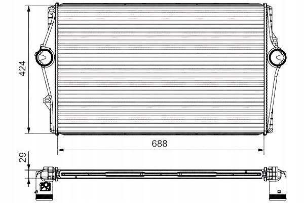 Купити Valeo інтеркулер volvo s60/s80/v70 2,0-2,5 00-10