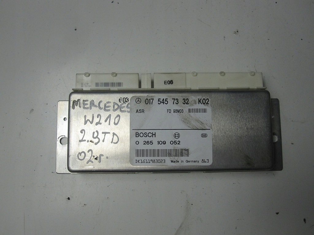 фото №1, Бортовой компьютер блок управления asr mercedes w210 2.9td 02r