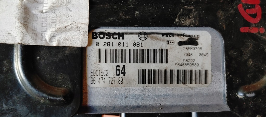 фото №3, Блок керування двигуна bosch 0281011081