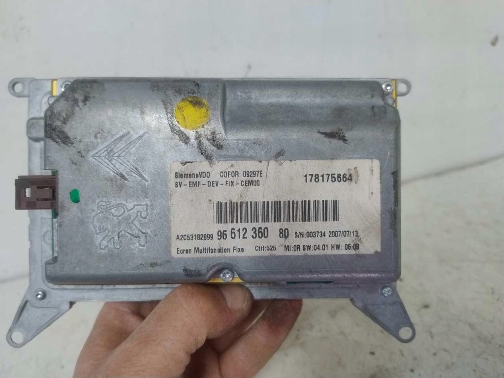 фото №5, Дисплей citroen c4 picasso 9661236080