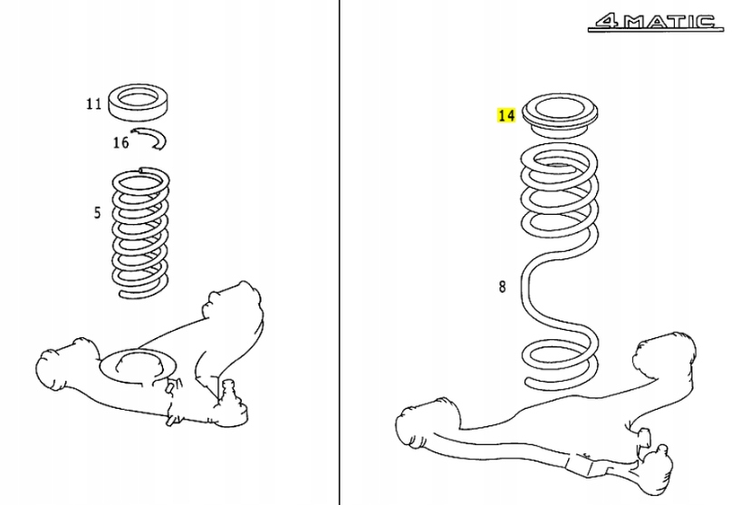 Підкладка пружини śrubowej - mercedes-benz 300e оригінальний номер 1243211284 Доставка