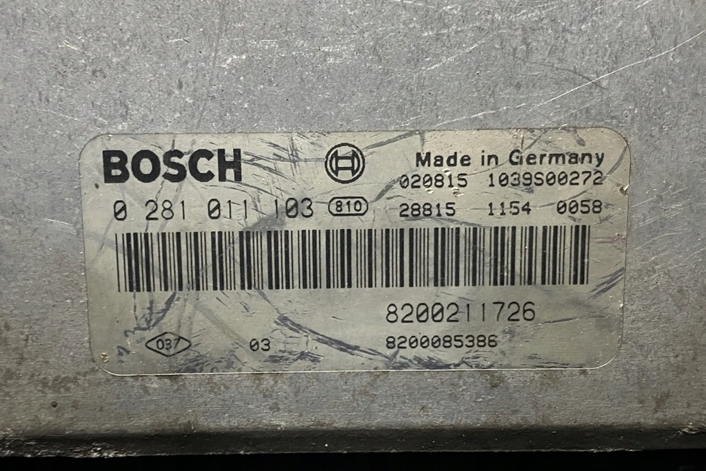 фото №4, Бортовой компьютер двигателя ecu renault espace iv jk0/1_ 8200211726 2.2l дизель