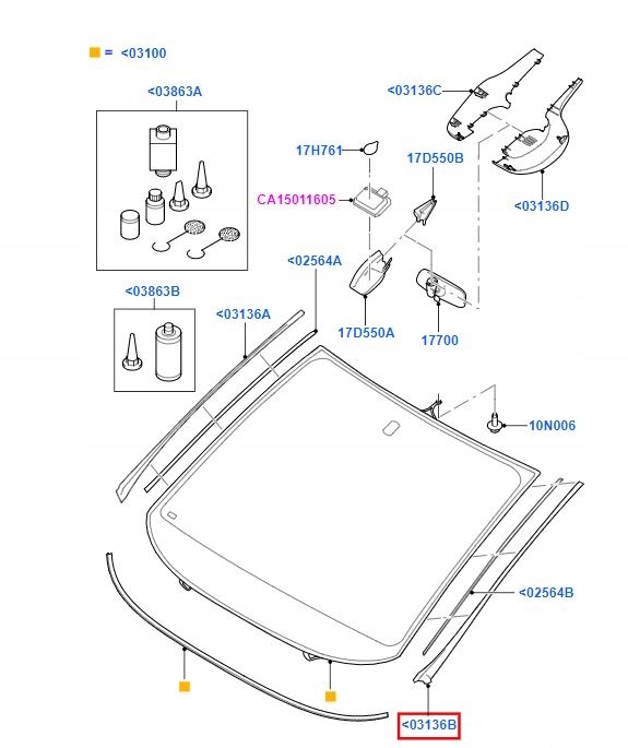 фото №8, Молдинг боковая передней стекло ford galaxy mkiii левая ford 1773616