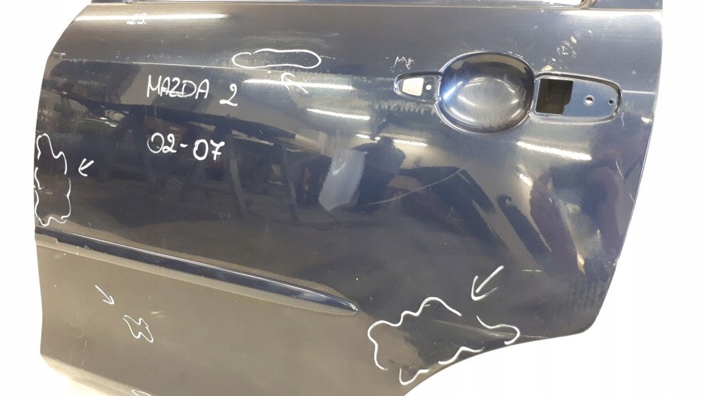 фото №3, Mazda 2 2002-2007 дверь левая задняя