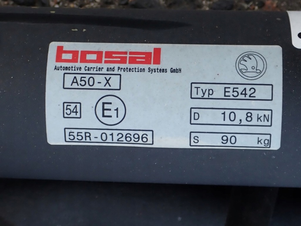 фото №9, Hak буксировочный электрический шар разъём skoda karoq 57a803880a bosal