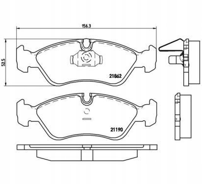 фото №1, Brembo тормозные колодки тормозные chevrolet lanos седан