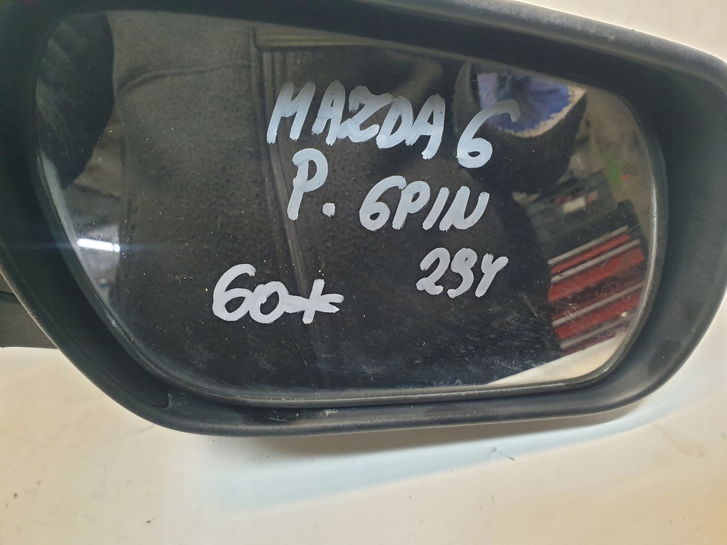 фото №7, Дзеркало праве 6 pin mazda 6 gg 2004 rok код лакофарбового покриття 29y