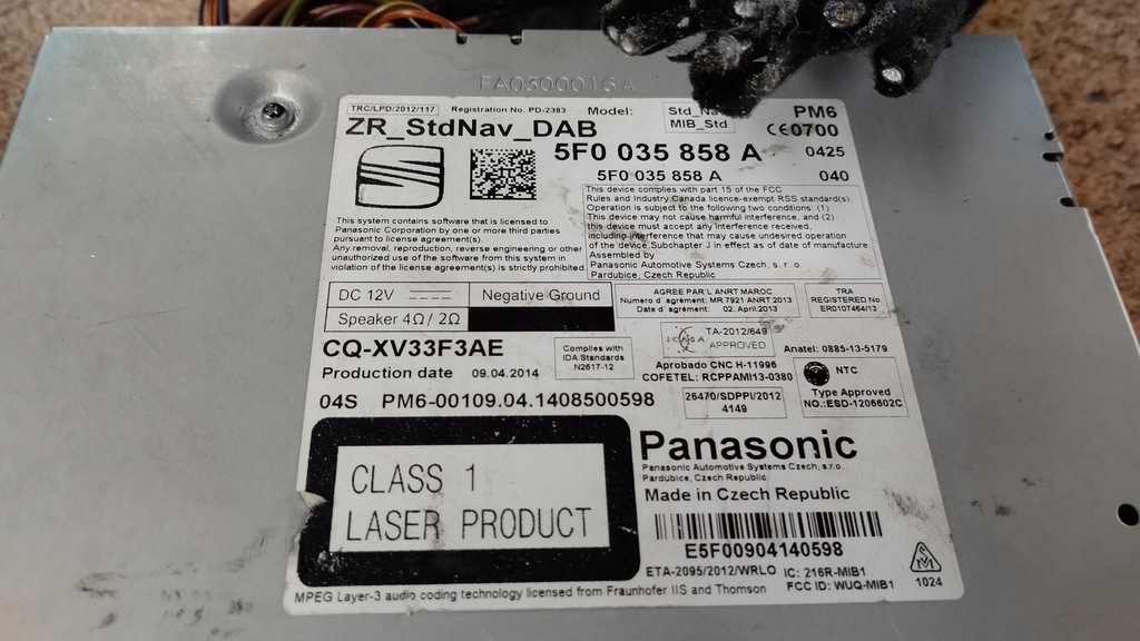 фото №5, Радіо радіопрогравач навігація екран seat leon iii 5f0919603a 5f0035858a