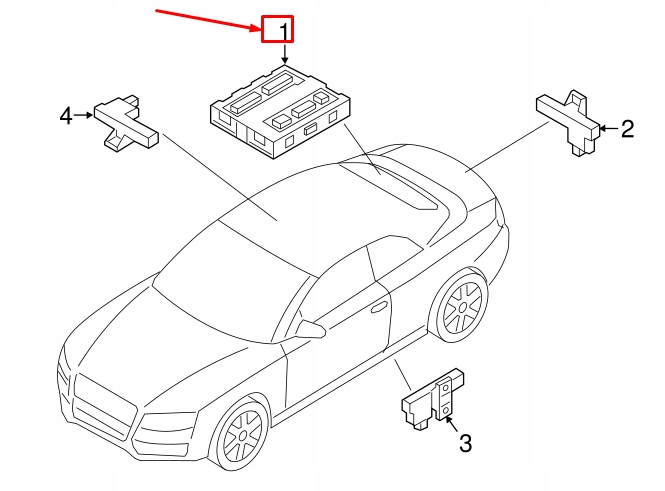 фото №5, Audi a5 sportback 8t keyless entry управление module unit 8k0907064cs