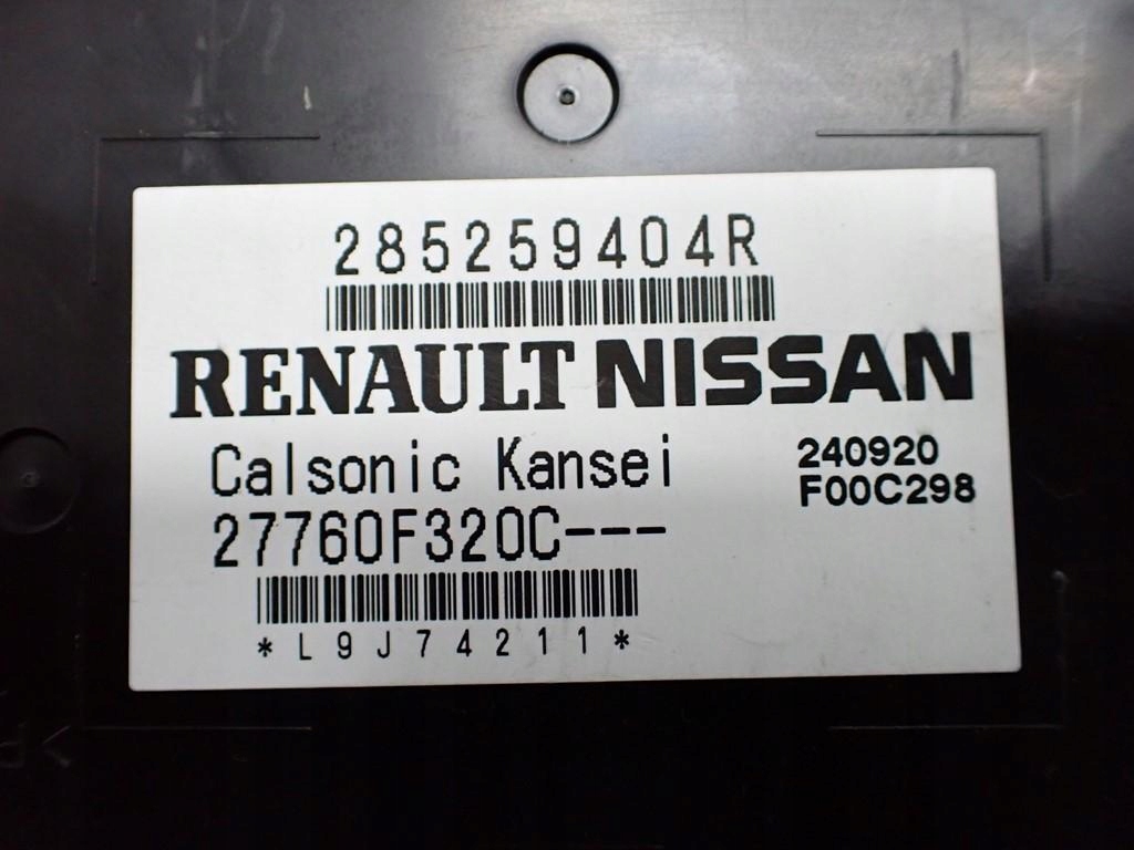 фото №4, Модуль блок управления кондиционера 285259404r renault zoe ii 21r