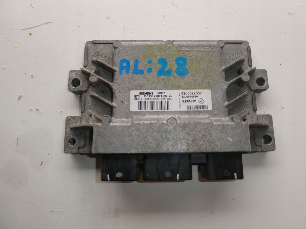 фото №1, Блок управления двигателя renault clio 1.2 16v 8200522357