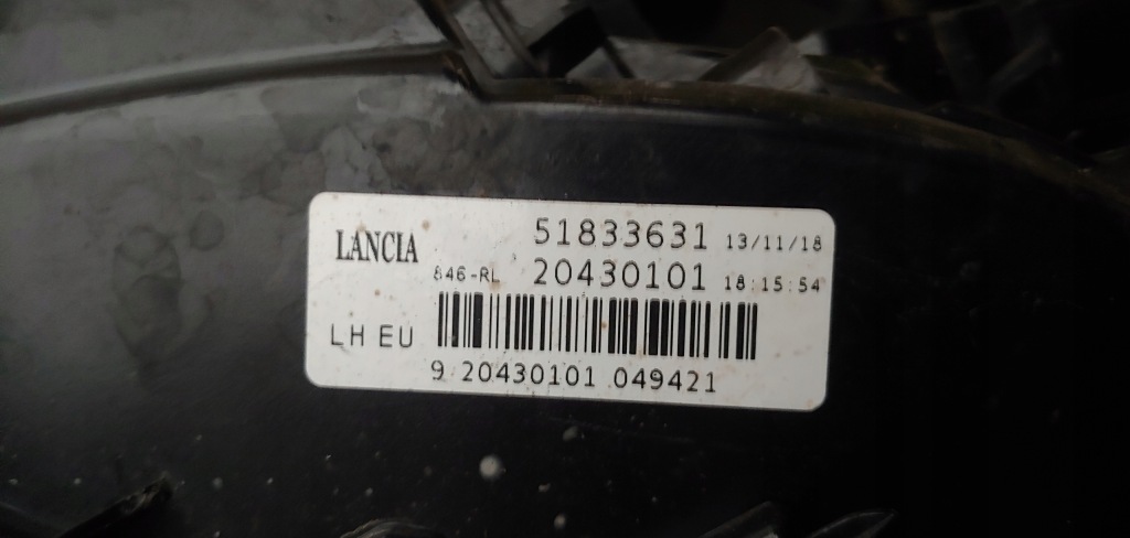 Lancia ypsilon фара led задний  правый  оригинал в Украине