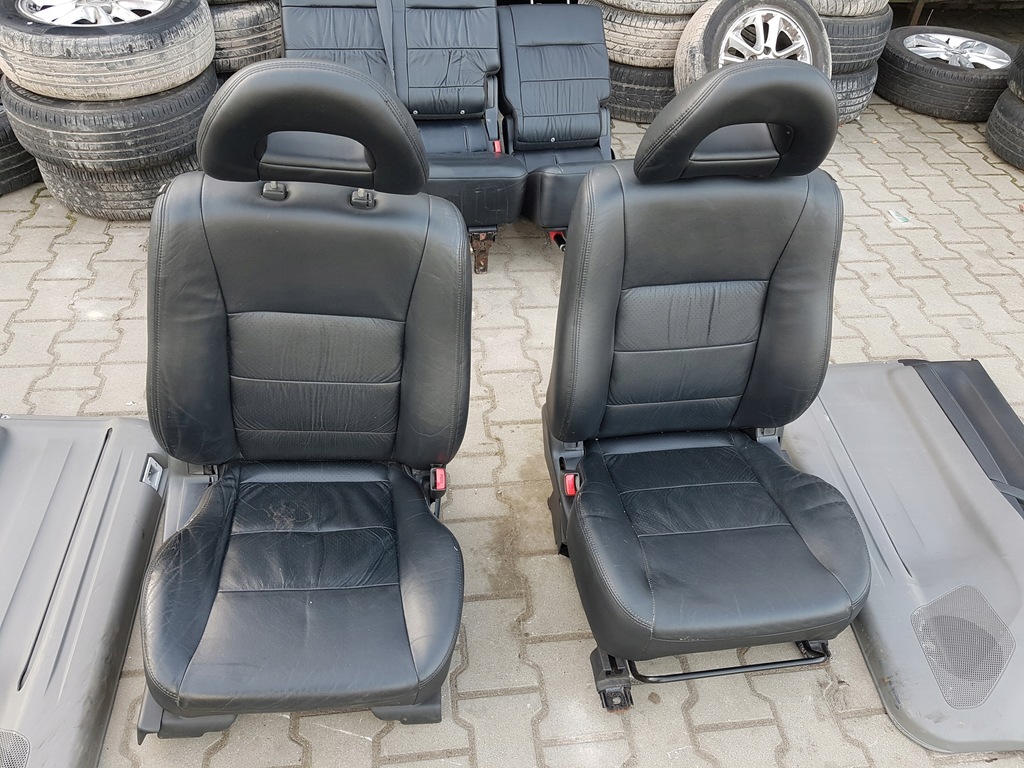 фото №6, Mitsubishi pajero 3 iii lift 03-06r сиденья кожаный заднее сиденье 3d