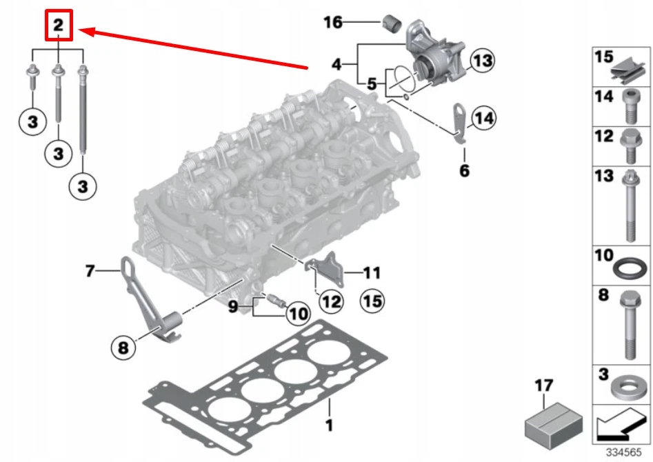 Купить Набор винт головки цилиндра mini купе r58 11127560274 7560274