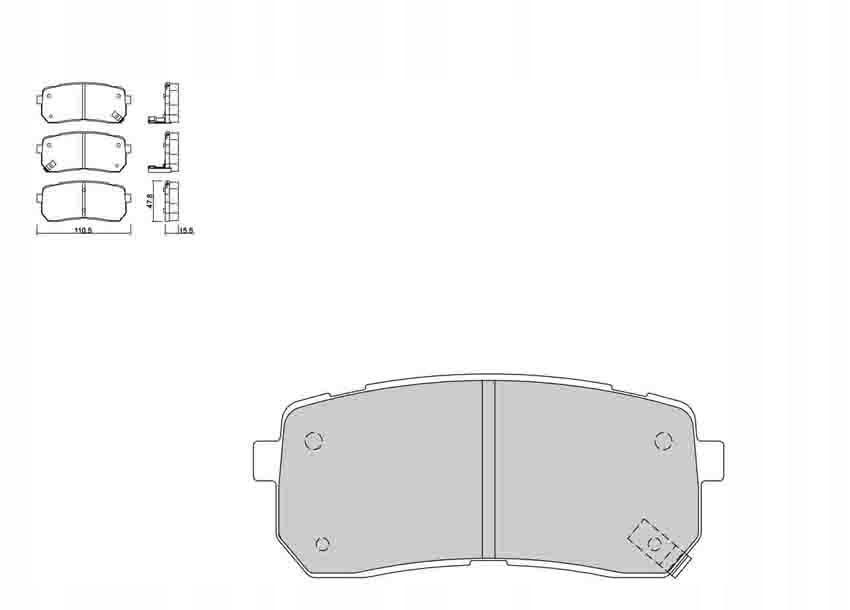 фото №1, Galfer sdt fdhp1050 kia carnival тормозные колодки задняя 2162900