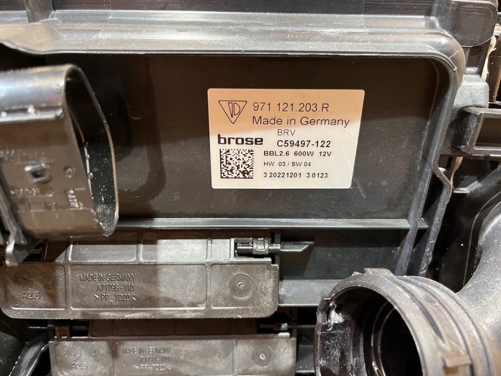 фото №5, Idealny kpl. pas усилитель радиатор вентилятор porsche panamera 971 2.9