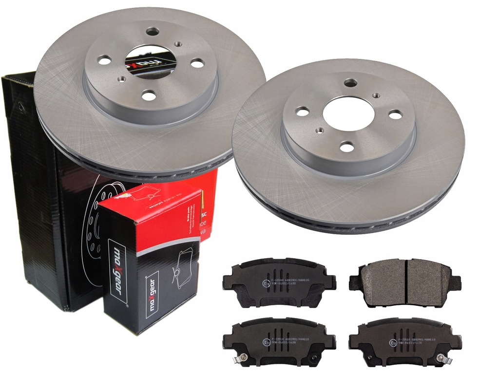 фото №1, Гальмівні диски гальмівні колодки maxgear перед toyota yaris p1 255mm