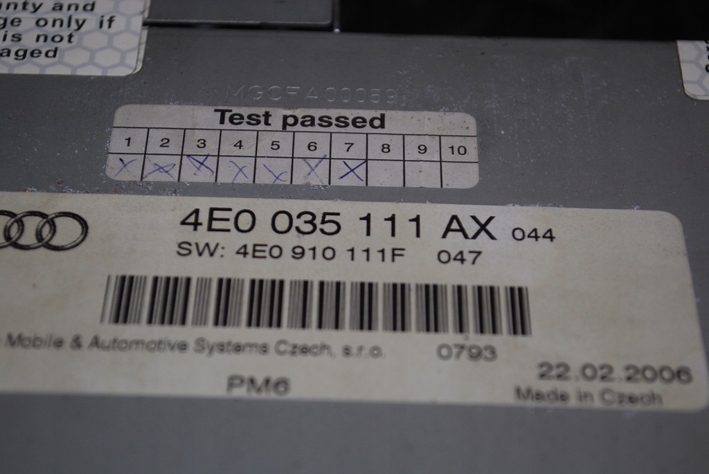 фото №7, Audi a8 d3 4e0035111ax чейнджер cd