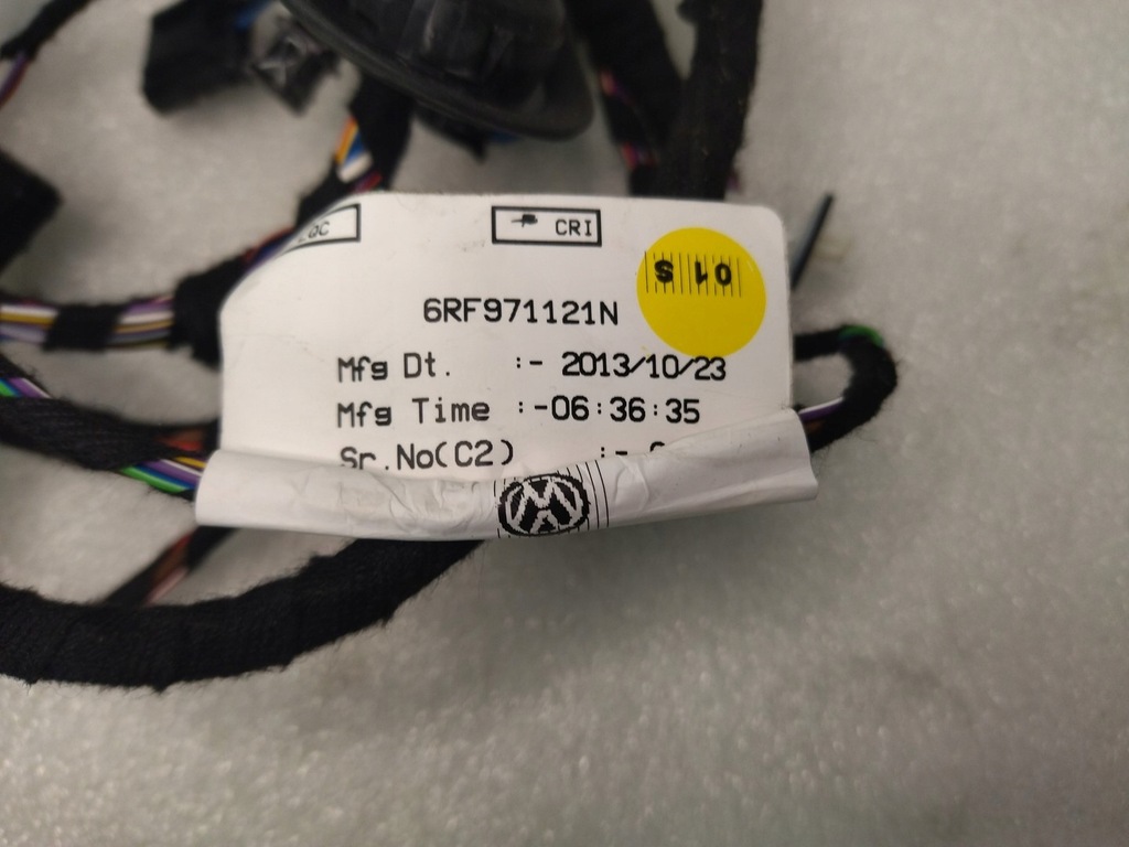 фото №9, 6rf971121n джгут двері лівий перед vw polo 6c skoda rapid 2011+