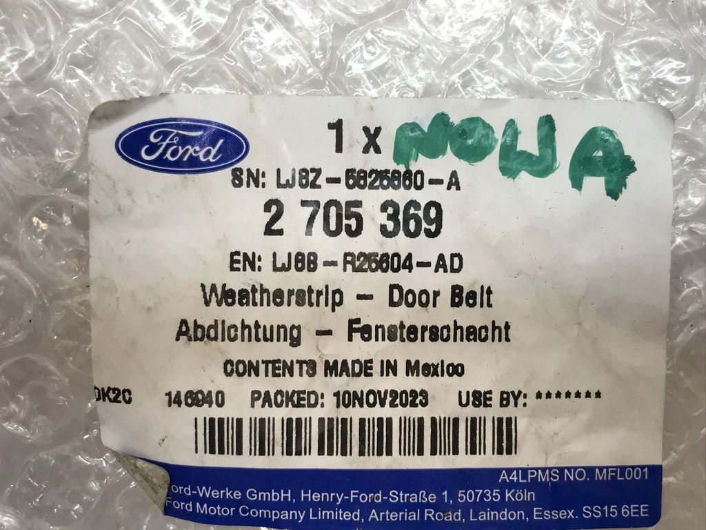 фото №9, Молдинг дверь верхний ford mustang mach-e lj8z-5825860-a