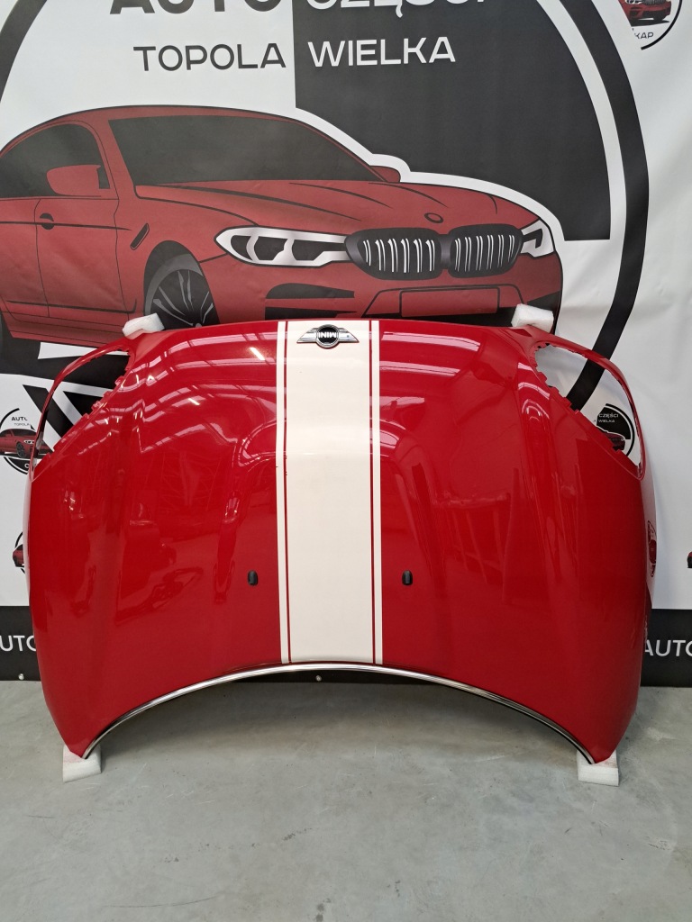 Купить Mini f60 john cooper works капот крышка двигателя 851 chili red оригинал