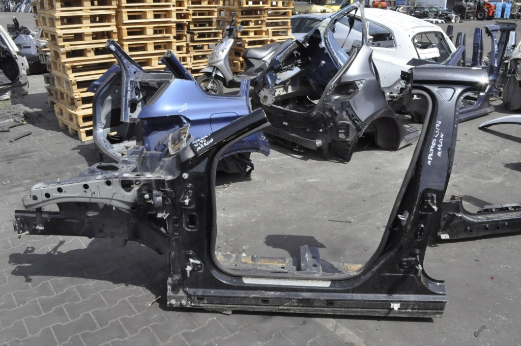 фото №1, Mercedes klasa a w176 хетчбек чверть лонжерон лівий перед +поріг блок двигуна