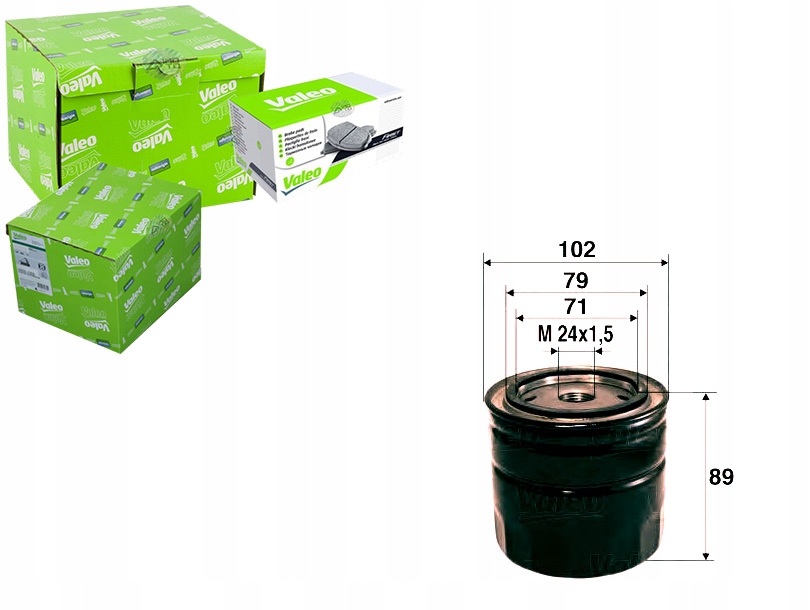 фото №1, Valeo фільтр оливи toyota camry 2.0td,corolla 1.8d/
