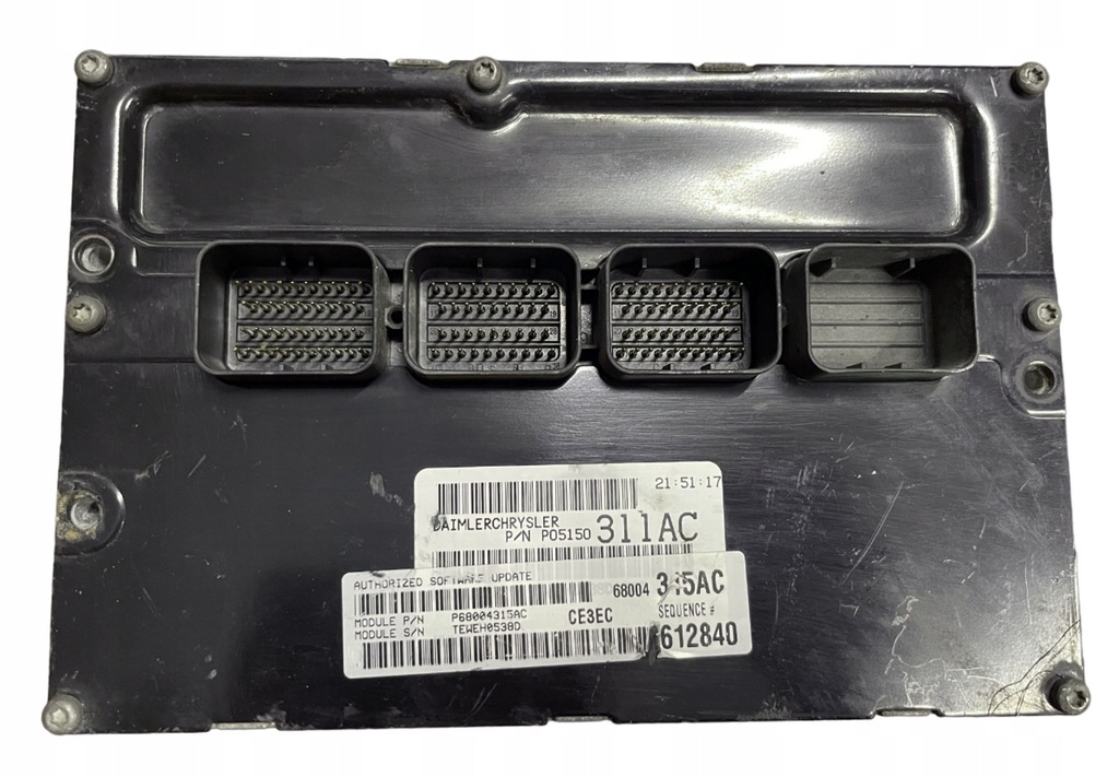 фото №1, Блок управления / модуль ecu jeep grand cherokee p05150311ac 612840 программирование