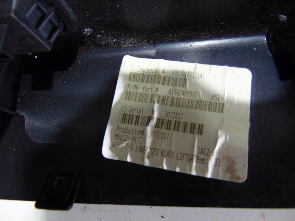 фото №9, Молдинг защита крышки mercedes ml w166