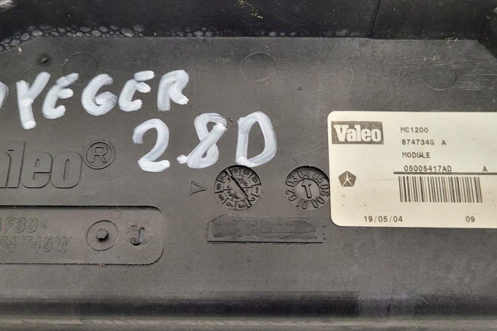 фото №7, Pas передний chrysler voyager iv rg, rs 05005417ad 2.8l дизель 110kw 2004