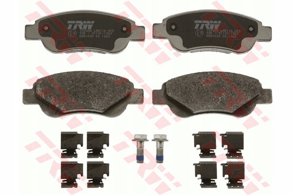 фото №16, Trw gdb1633 набор тормозных колодок тормозных, тормоза дисковые