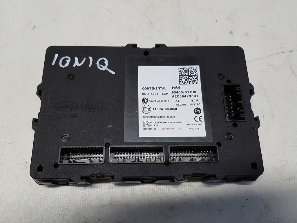 фото №1, Hyundai ioniq 1.8h модуль бортовой компьютер блок управления bcm