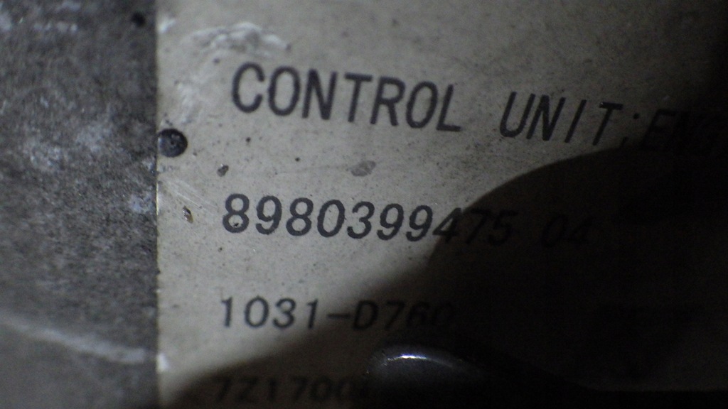 фото №5, Блок керування двигуна бортовий комп'ютер isuzu npr nqr 3.0 4jj1