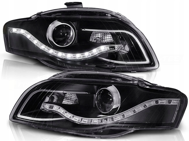 фото №1, Лампи передні audi a4 b7 04-08r daylight led black eagle