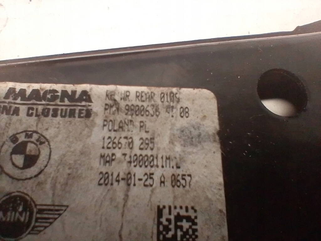 фото №7, Підйомник вікон задня правий mini countryman r60