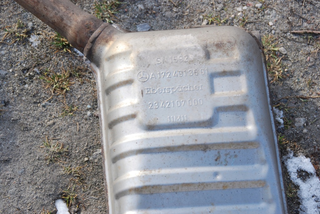 Mercedes slk r172 гаситель выхлоп конечный в Украине