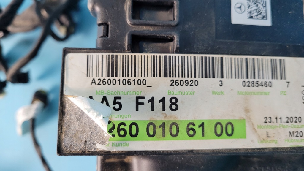 фото №12, Mercedes h247 gla жгут двигателя 2.0t 260.920 a2600106100