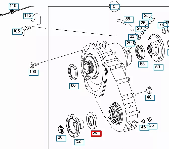 фото №8, Mercedes benz viano w639 дифференциал вал уплотнитель кольцо a0179975547 oem
