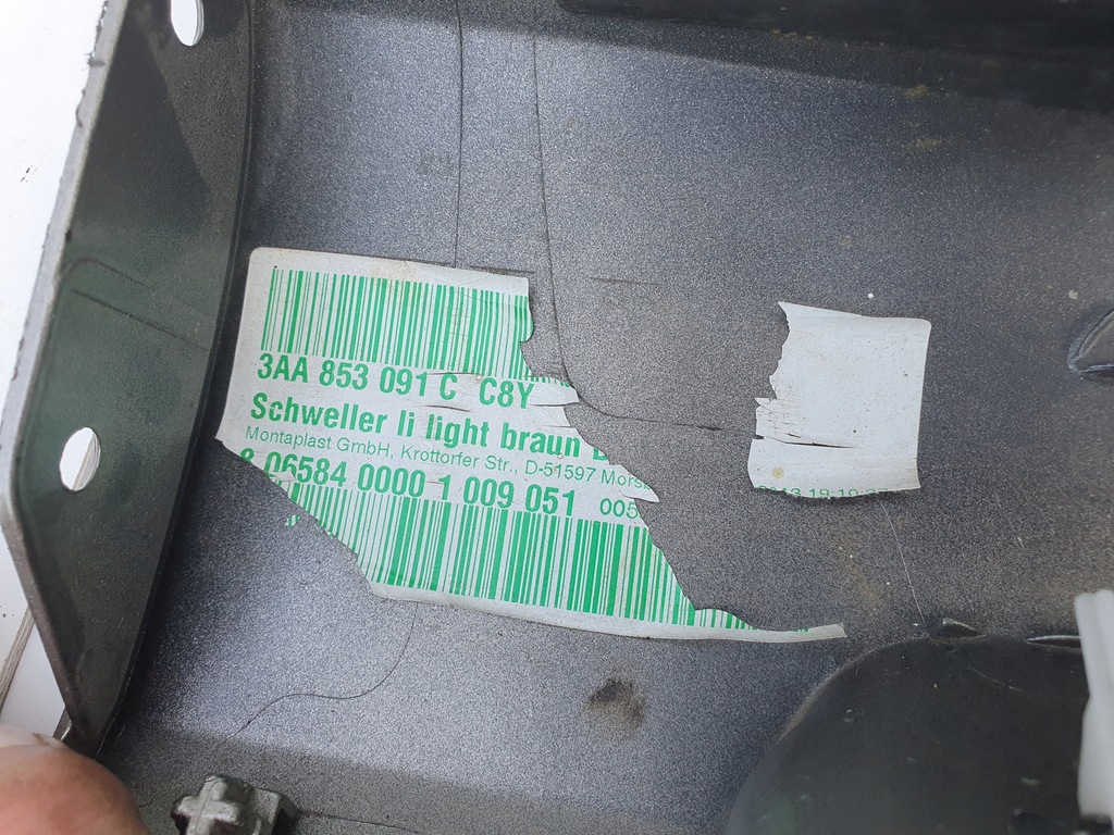 фото №9, Молдинг порог левая vw passat b7